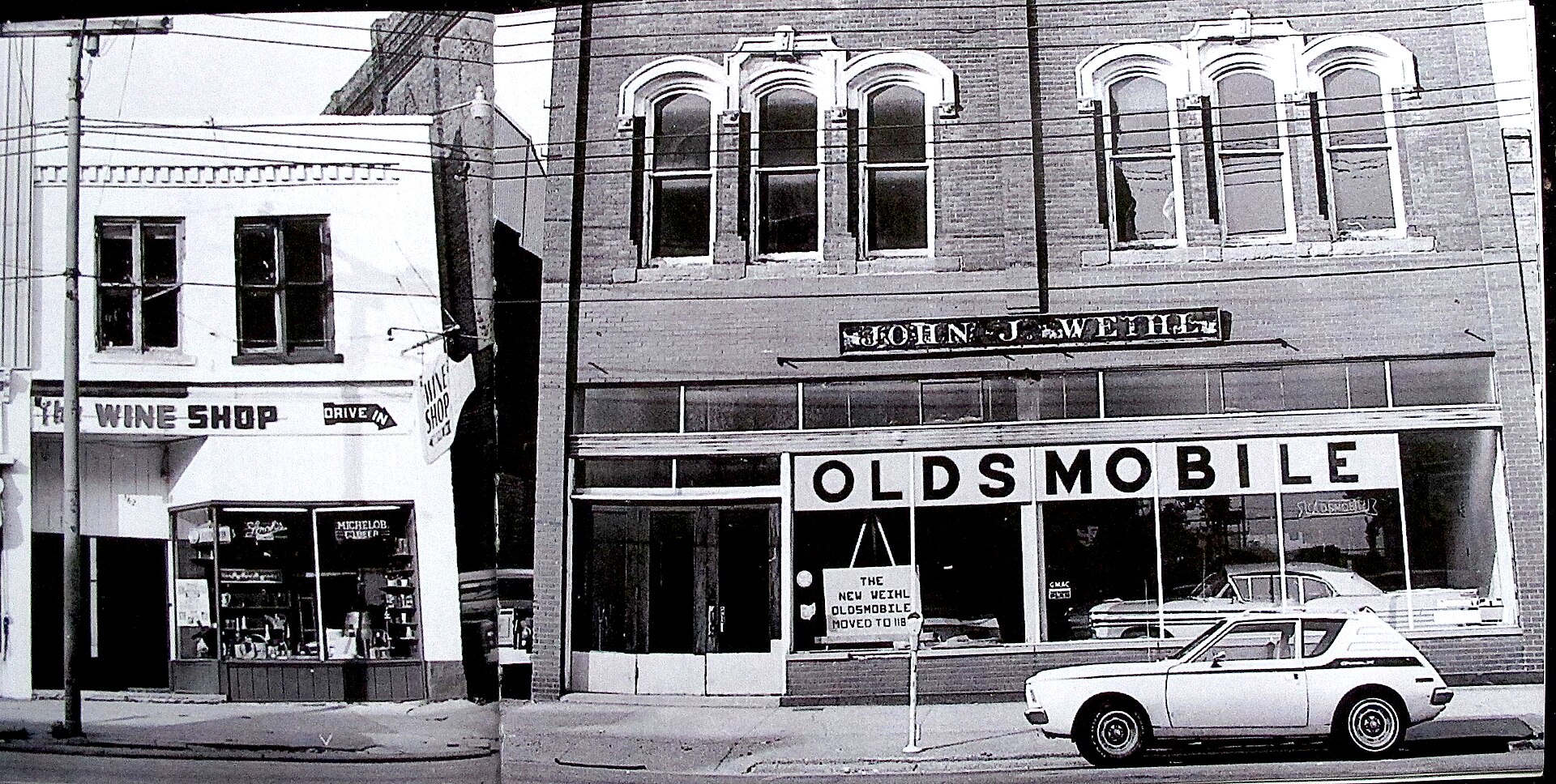 Front street Marietta Ohio 1975, by Christopher Flach
