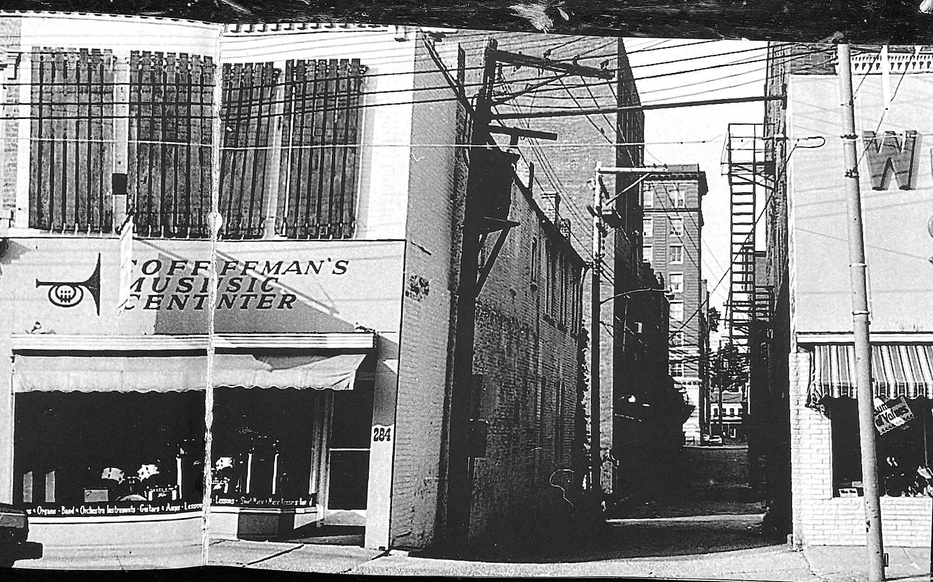 Front street Marietta Ohio 1975Alley 1, by Christopher Flach
