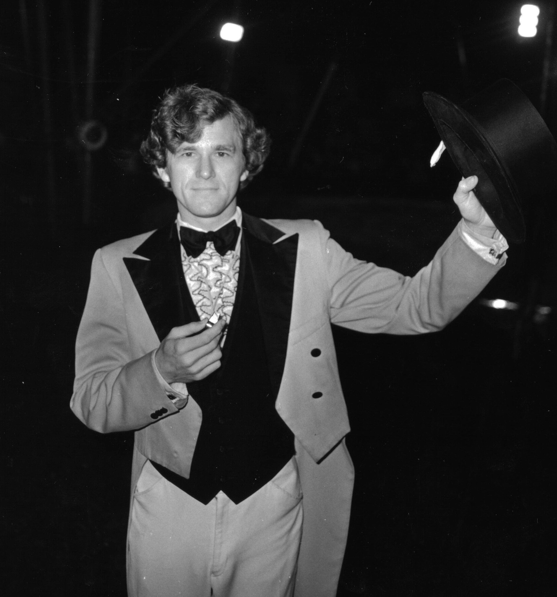Man with top hat circus ohio vintage fun, by Christopher Flach
