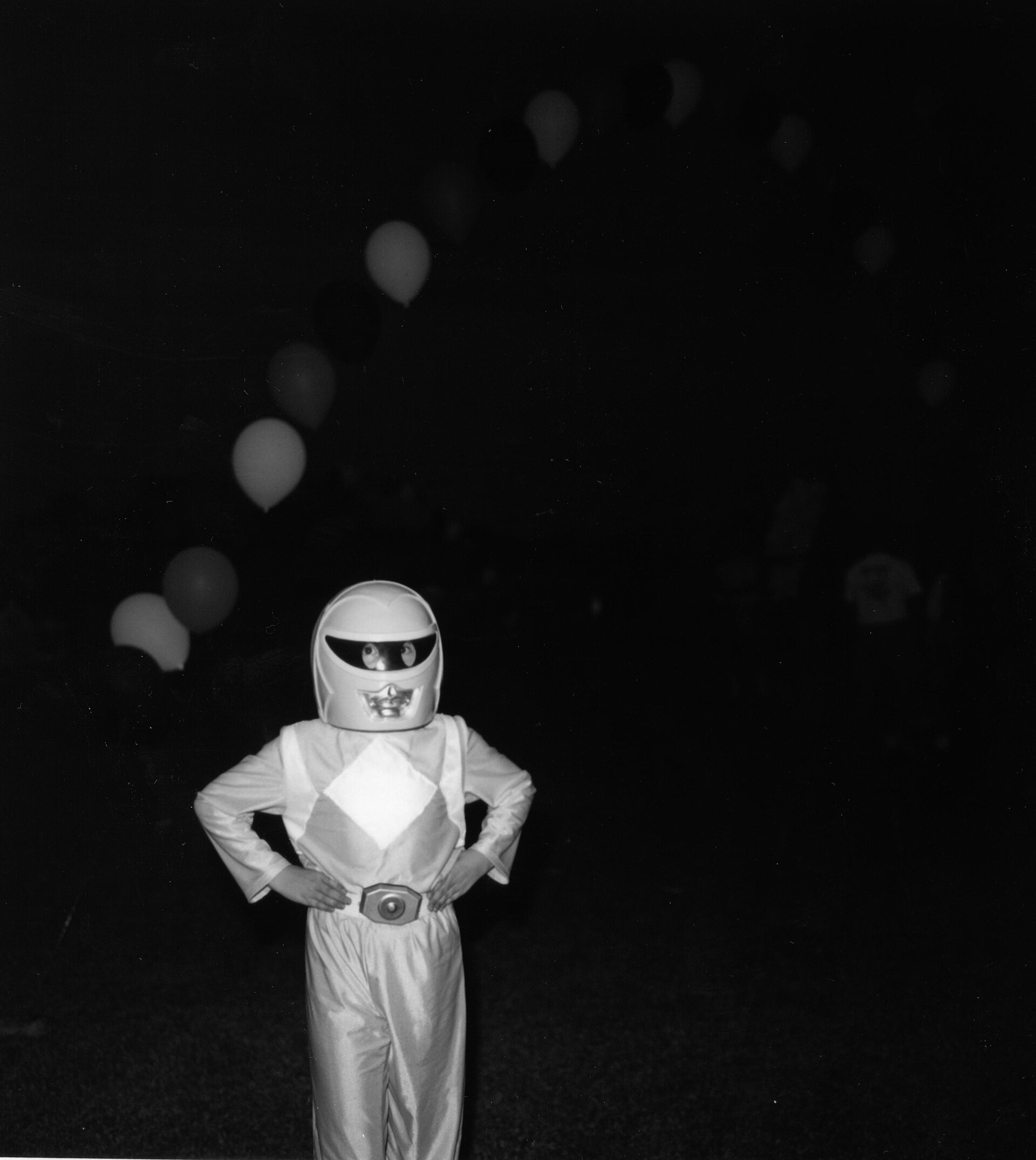 Masked boy palm springs, by Christopher Flach