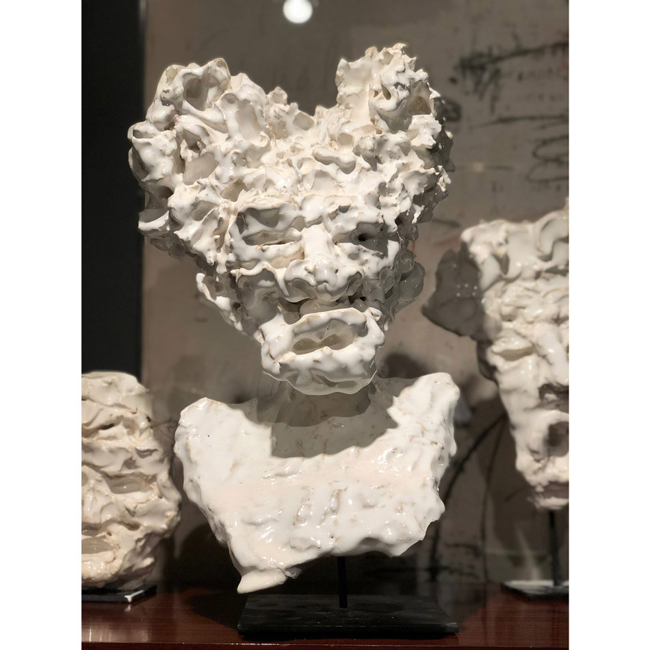 Bust of Basquiat, by Christopher Flach