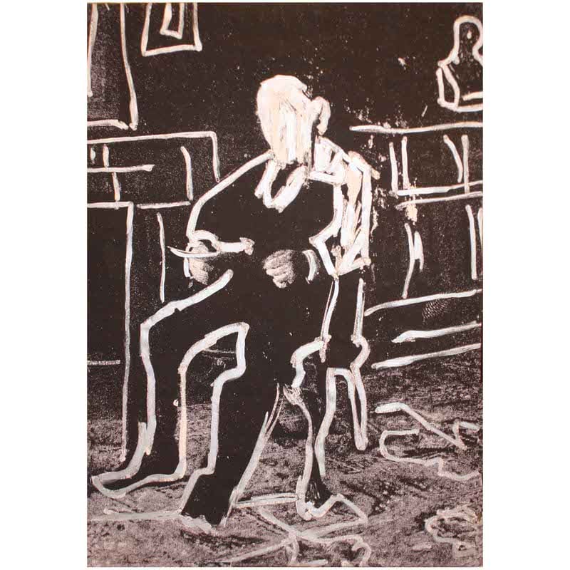 Gentleman in Library, by Christopher Flach
